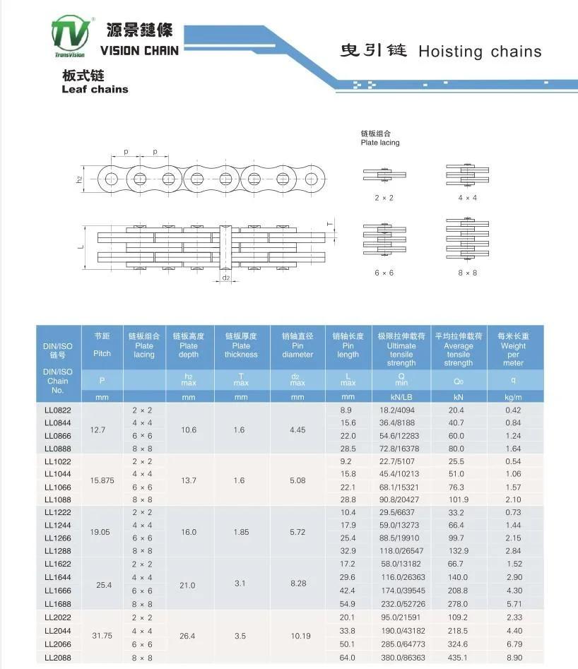 High Quality Fast Delivery Made Leaf Chain From China Factory