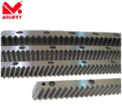 High Frequency Quenching CNC Steel Helical Gear Rack M1- M8