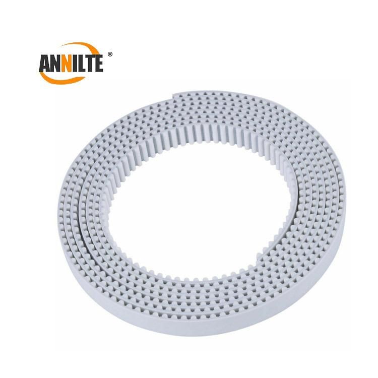 Annilte Most Popular Factory Outlet White Double Sided Tooth Endless PU Synchronous Belt