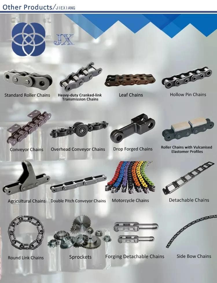 ANSI Standard Double Pitch Conveyor Transmission Parts Roller Chain Ssc2042 with Attachment