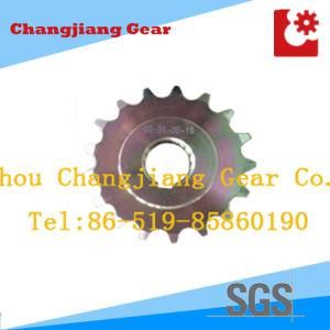 OEM Special Yellow Zinc Plated Standard Sprocket with Two Hubs
