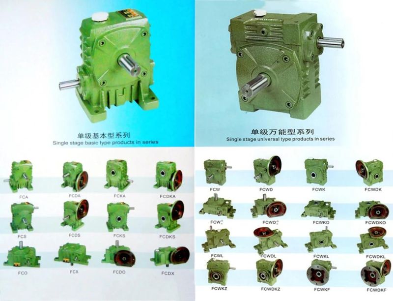 Factory Sales Directly Wp Series Worm Gearbox with Single/Double Speed Gear Box Reducer Reduction Cast Iron High Torque Transmission (Wpa/Wps/Wpx/Wpo)