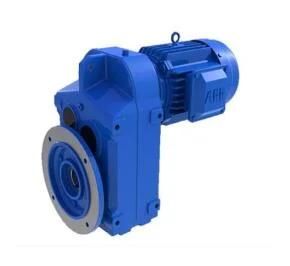 F Series Parallel Shaft Helical Geared Motor with Flange