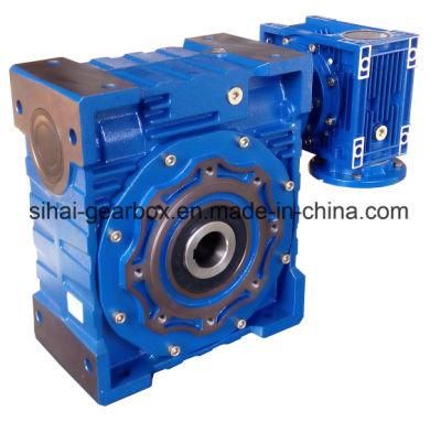 Double Worm Gearbox Nmrv150 with Nmrv075 Low Output Speed