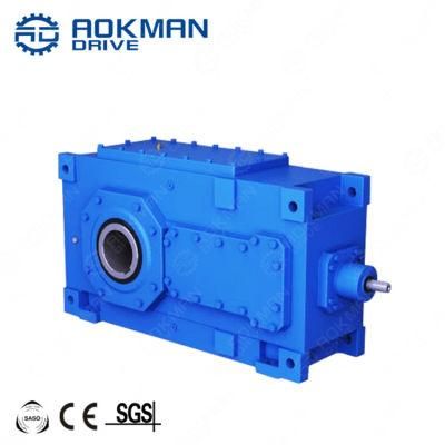 Hardened 1400 Rpm Helical Gears Reduction Keyed Hollow Shaft Output Gearbox