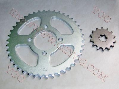Motorcycle Parts Motorcycle Front and Rear Sprockets Set Suzuki Ax100