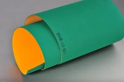 Factory High Quality Green Yellow Sandwich Belt Transmission Belt Flat Belt