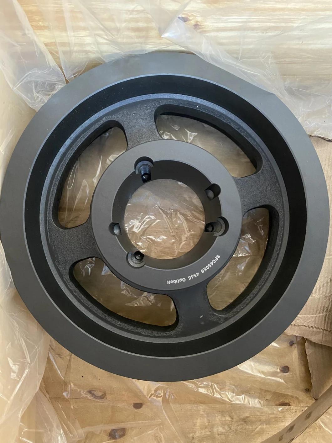 Casting Grey Iron Steel Large Diameter 3 Grooves Sheave Wheel V Belt Pulley