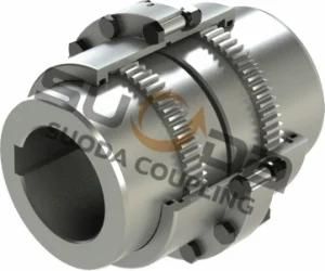 Suoda Gear Coupling Large Size Drum Gear Coupling with Connecting Tube Large Transmission Torque Professional Coupling Manufacturer Gazt Type