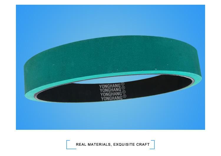 Wire Brush Machine Green Rubber Flat Belt with Brush