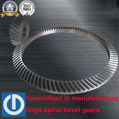 High Precision Forged Depth of Tooth 30 Angle Special Large Spiral Helical Bevel Rotary Table Gear
