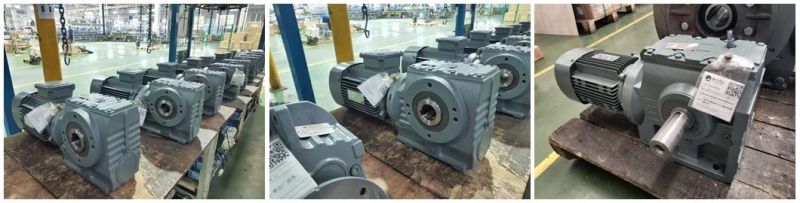 Right Angle Gearbox Helical/Worm Gear Reducer General S Series Gearmotor