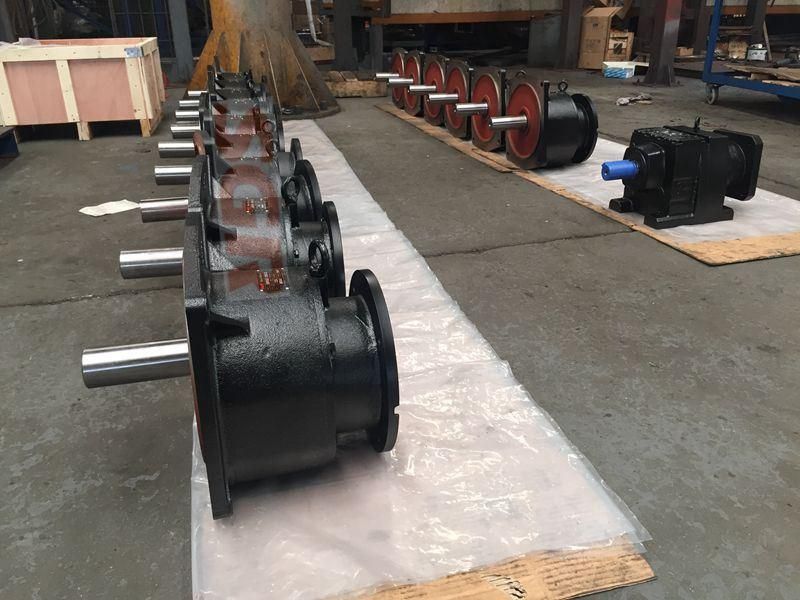 Inline Shaft with Flange Helical Gearbox