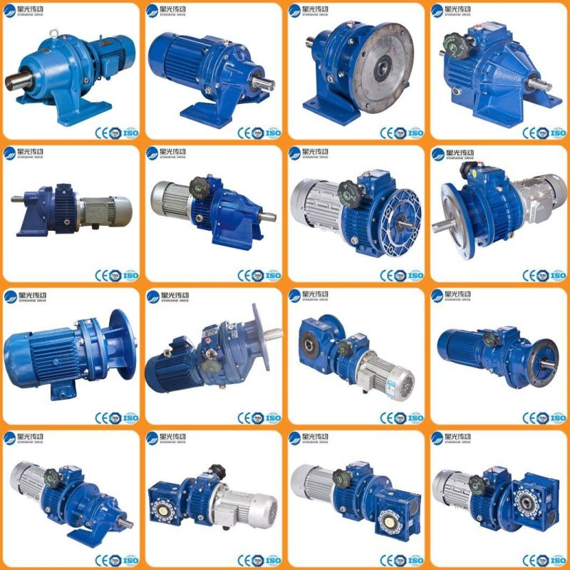 220V 380V 440V 50Hz 60Hz Inline Motor Planetary Speed Reduction Gearbox with Solid Shaft
