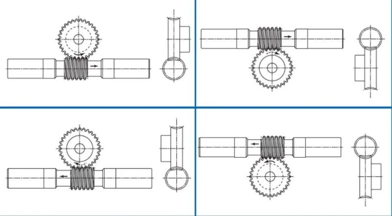 OEM Precision CNC Driving Double Metal Steel Brass Worm Gear