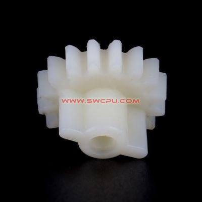 Customized Small White UHMW PE Plastic Gear Wheel for Toy