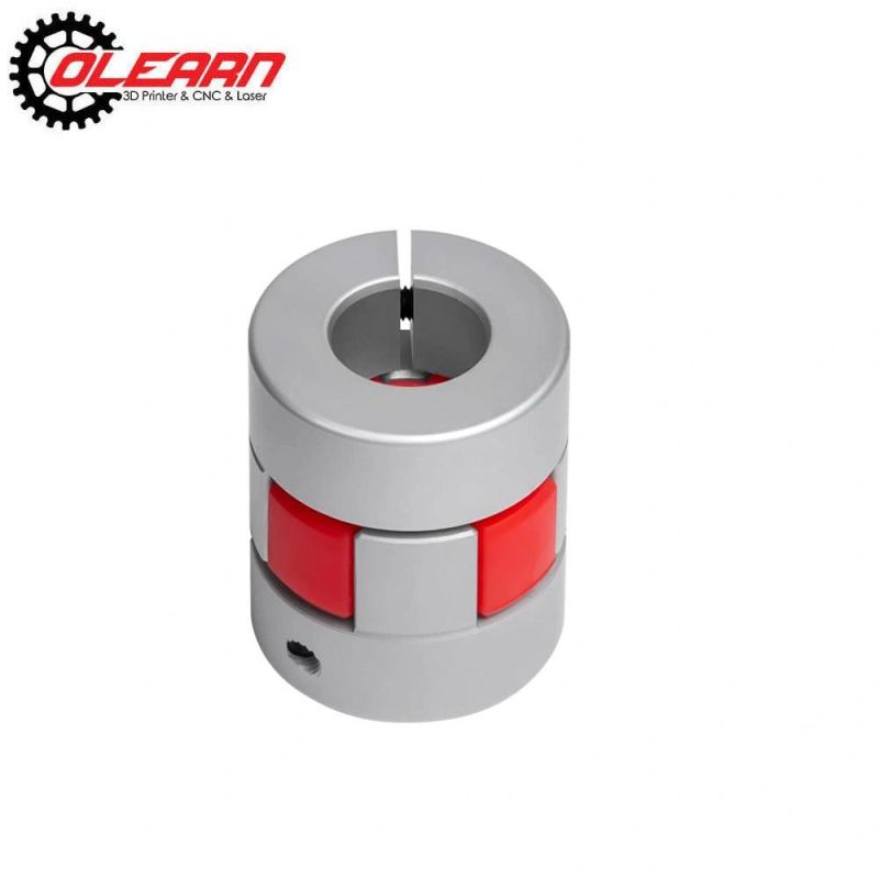 Olearn Aluminium Plum Flexible Shaft Coupling 25mm Length 20mm Diameter Connector Flexible Coupler for 3D Printer CNC Machine