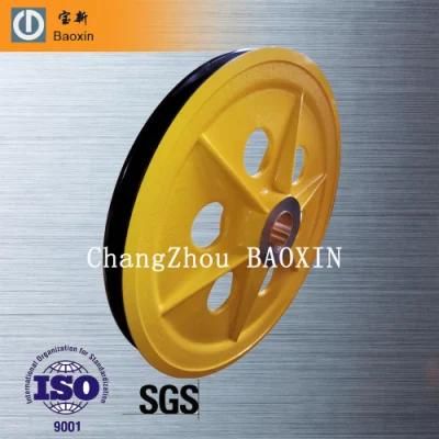 Ring Forged Crane Sheave Truck Spare Parts OEM Heavy Duty Cast Steel Wheel Crane Sheave