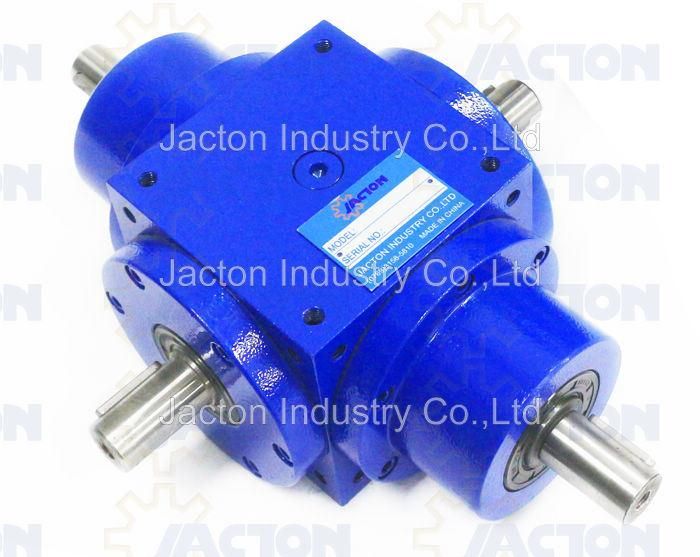 Gear Transmission Ratio 1: 1 Spiral Bevel Gearbox, Four Way 90 Degree Gear Drives, Right Angle 3 Way Gearbox, Miter Gearboxes, Micro-Miniature Bevel Gear Box