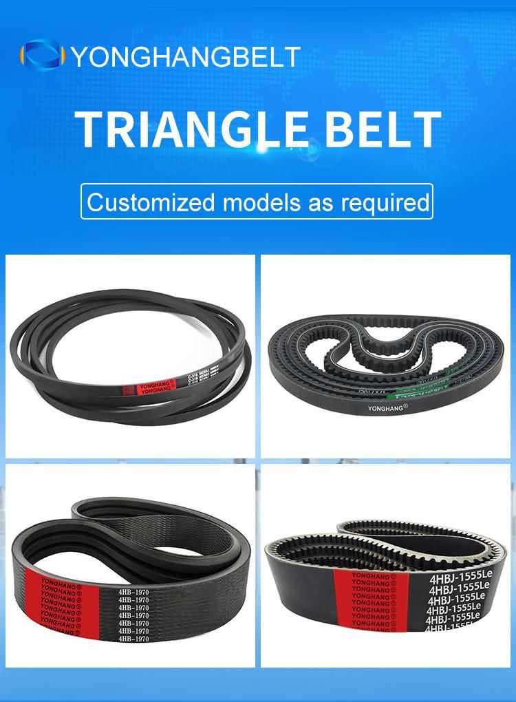 Rubber Black Joined Toothed V-Belt Industrial Wear-Resistant Wrapped Cogged Agriculture Triangle V-Belt