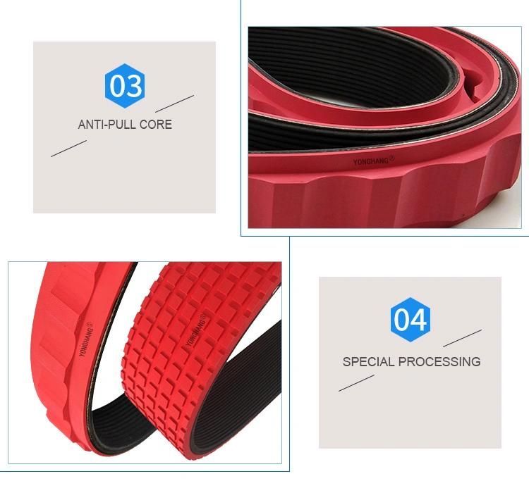 Pk/Pj/Pl/Pm Poly V Belt for Tractor, Extruder