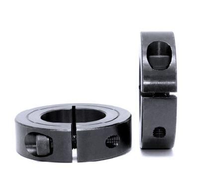 Black or Zinc Galvanized Set Screw and Clamp Shaft Collar and Single Split Shaft Collar