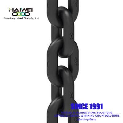 Blacking Painting Flash Welding Link Chain for Lifting Use G 80 Grade