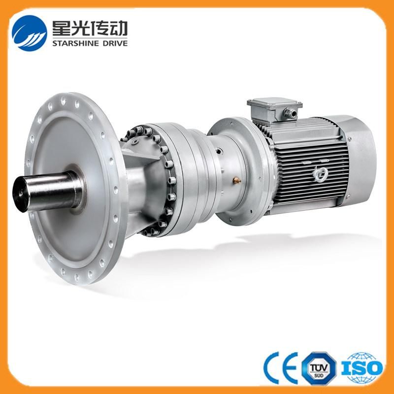 Aluminum Flange Mounted Helical Geared Motor for Kiln Machine