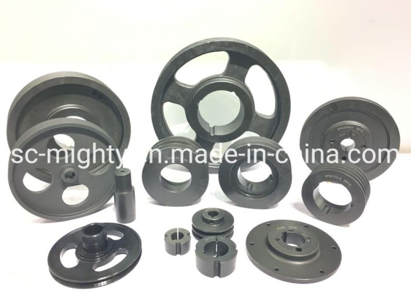 Cast Iron Large 8V Belt V-Belt Pulley 6bd1 Water Pump Flange and Sheave Used in Transmission Industry