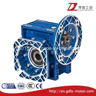 Dia Cast Aluminum Worm Gear Speed Reduce Gearbox with Big Flange