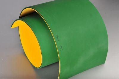 Factory Price High Quality 6.0 mm Green Yellow Sandwich Belt Transmission Belt Flat Belt
