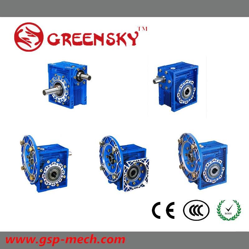 GS Good Quality Nmrv 030 Nmrv 050 Gearbox with Electric Motor 0.75kw 3kw