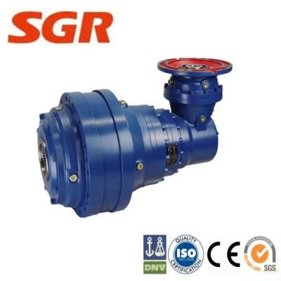 Flange Input Right Angle Big Output Torque Planetary Gearbox with Motor