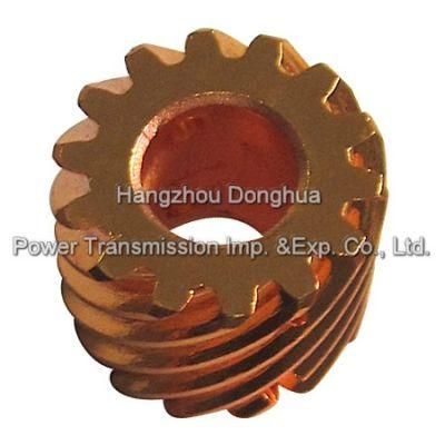 Yellow Zinc Plated Carbon Stainless Steel Worml Gear