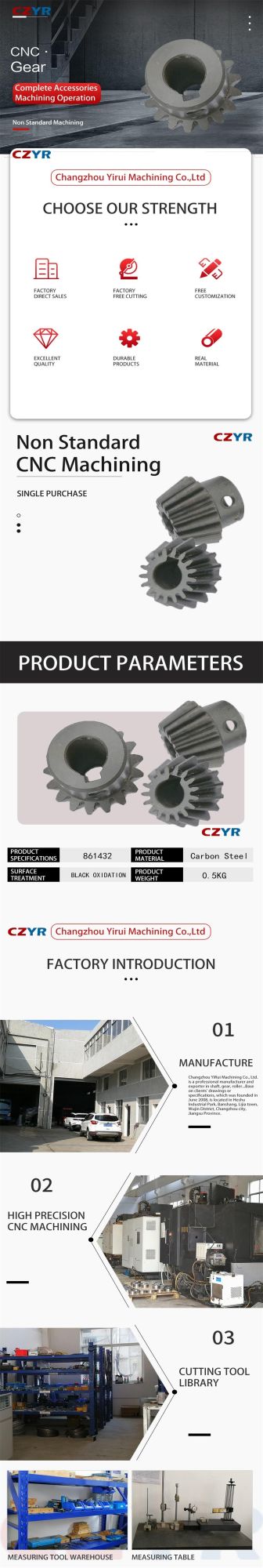 Precision Pinion Helical Gears with Internal Splines Bevel Gear
