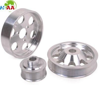 CNC Machining Large Diameter Aluminum Elevator Drive Pulley Customized Service