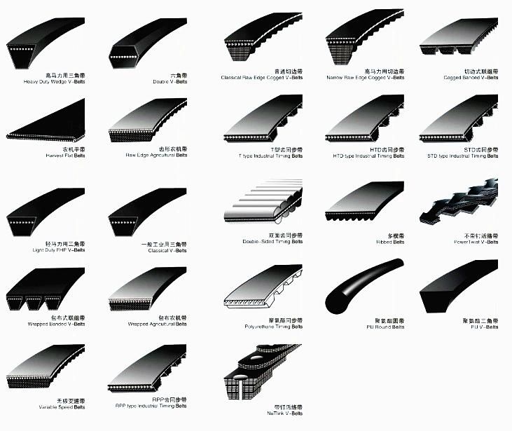 Best Quality V Belts Oft Brand Poly V Belt