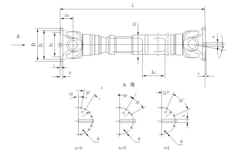 Wholesale Industrial Machinery Large Torque Cardan Shaft