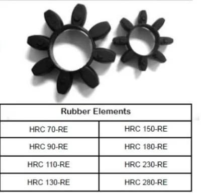 HRC 70 90 110 230 280 HRC Drive Coupling Rubber Flexible Shaft Coupling with Taper Bush