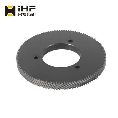Carburization and Nitridation Blackening Treatment Stainless Steel Precision Grinding Helical Gear for Laser Machinery