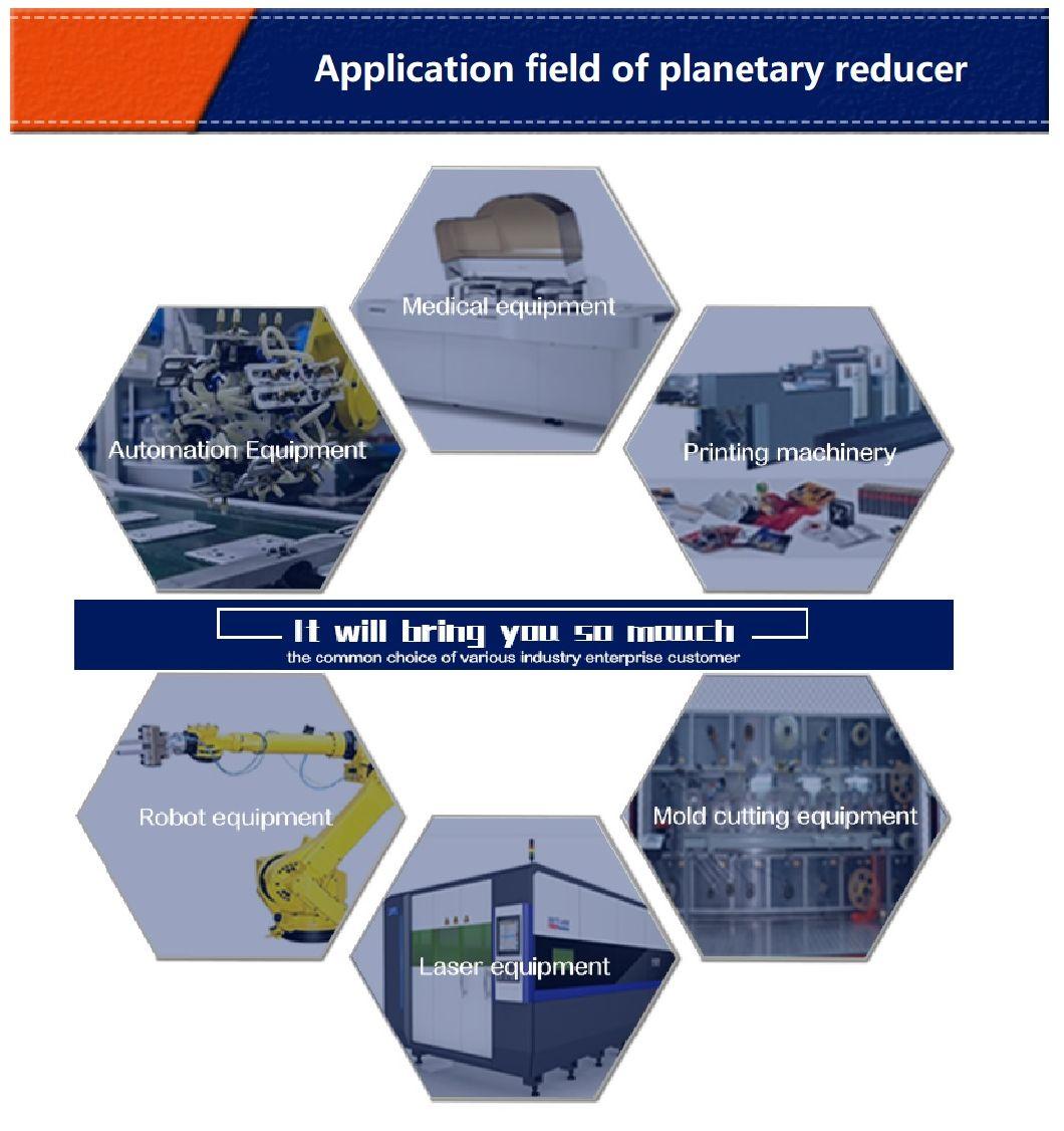 High Precision Spur Gear Ratio 10: 1 Planetary Transmission Gearbox with Backlash 5~8 Arcmin