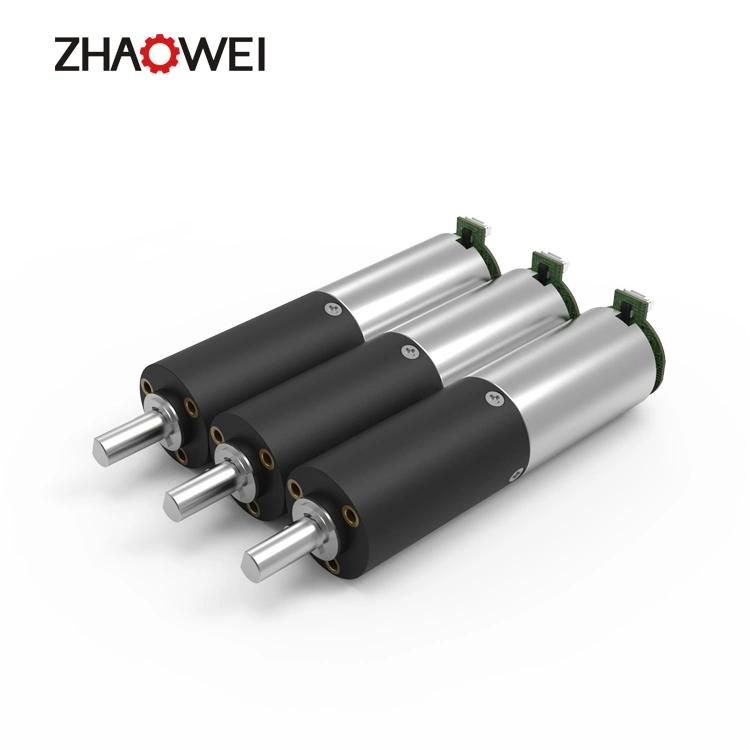 24V DC Motors with Planetary Gearbox 22mm Diameter Metal Shaft