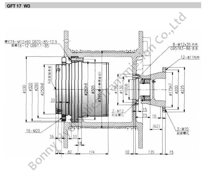 Gearboxes for Winch Drives Gft 17 W3 Series