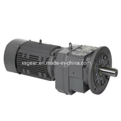 R Series Transmission Gear Helical Gear Gearbox with Motor Aluminum Alloy