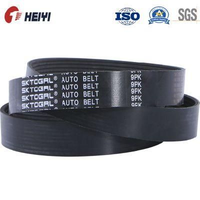Heiyi High Quality Engine 4pk 6pk 8pk 7pk1035 Auto Fan Belt EPDM Transmission Parts Belt Poly V Ribbed Belt