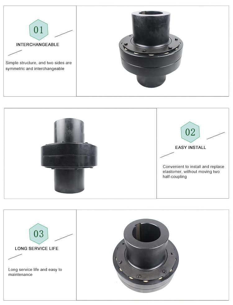High Rotation Speed Gear Coupling with Pin Elastomer for Motor