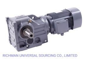 K Type Bevel Helical Gear Speed Reducer Gearboxes Motor Power Unit