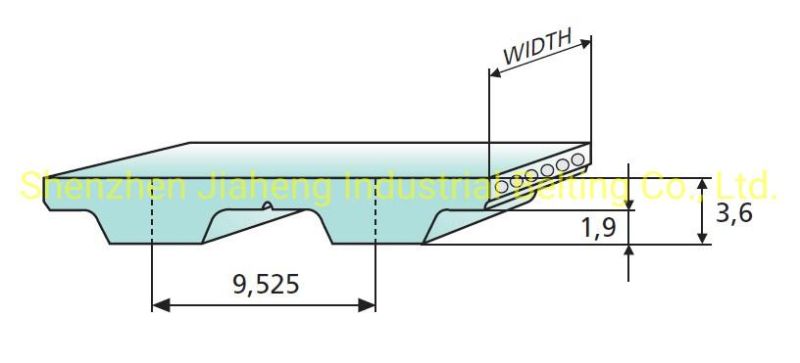 Toothed Belt Truly Endless TPU 1838.3L- 25mm Steel Cord