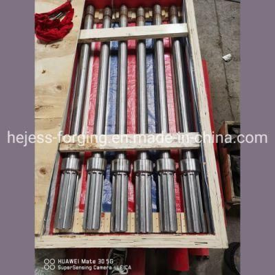 Forging and CNC Spur Gear Shaft with Spline Forged Shafts