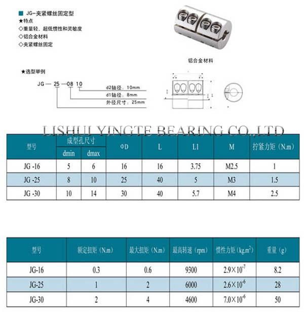 High Strength Aluminum Alloy Rigid Coupling Servo Motor Coupling